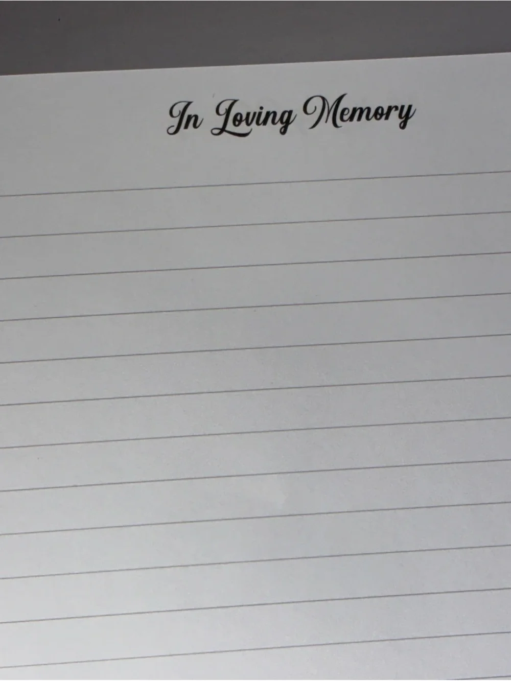 Skyline Funeral Guest Book Black Vegan Leather Hardcover Memorial Register New